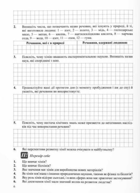 Робочий зошит-посібник Хімія 7 клас НУШ Авт: О. Березан Н. Ощаповська Вид-во: Пiдручники i посiбники - фото 6