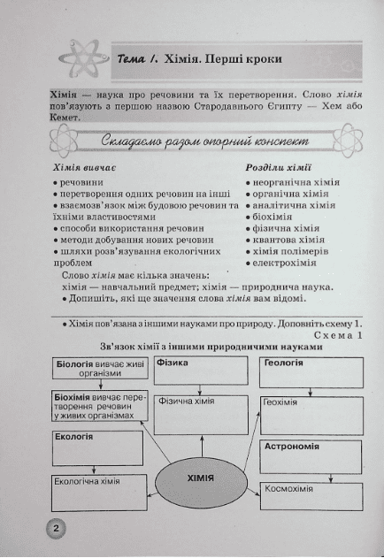 Робочий зошит з хімії 7 клас НУШ Авт: О.А. Іванащенко І.Г. Михайлова Вид-во: Школяр - фото 2
