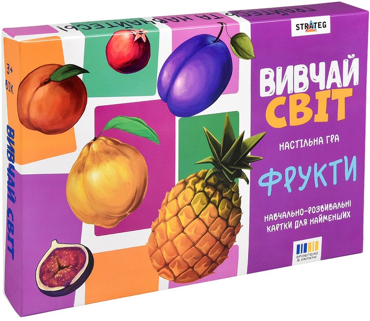Настільна гра Вивчай світ Фрукти Вид-во: Strateg - фото 1