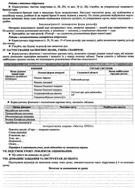 Розробки уроків Географія Материки і океани 7 клас Конспект від А до Я Авт: Федоруц М. Чайковська Г. Вид-во: Підручники і посібники - фото 6