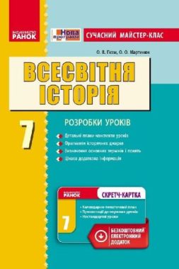 Сучасний майстер-клас Розробки уроків Всесвітня історія 7 клас Нова програма Авт: Гісем О. Вид-во: Ранок Сучасний майстер-клас Розробки уроків Всесвітня історія 7 клас Нова програма Авт: Гісем О. Вид-во: Ранок