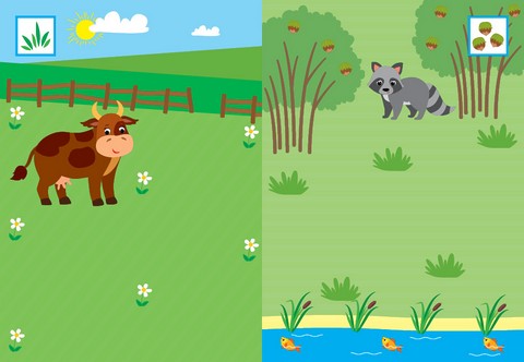 Наклей, малятко! Хрум-хрум! Що їдять тваринки? Від 1 року Вид-во: Ула - фото 2