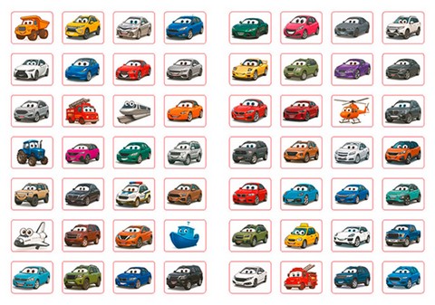 100% наліпок Наліпки-оцінки Мультяшні тачки Коричнева Вид-во: Глорія - фото 2