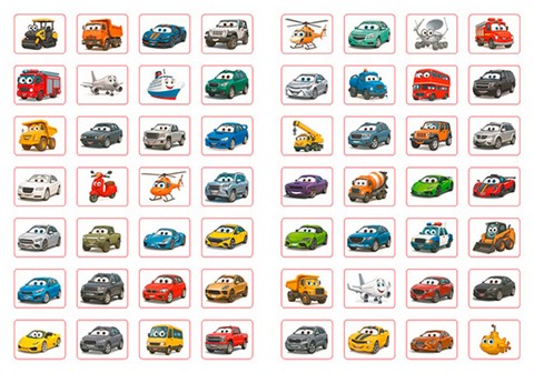 100% наліпок Наліпки-оцінки Мультяшні тачки Коричнева Вид-во: Глорія - фото 3