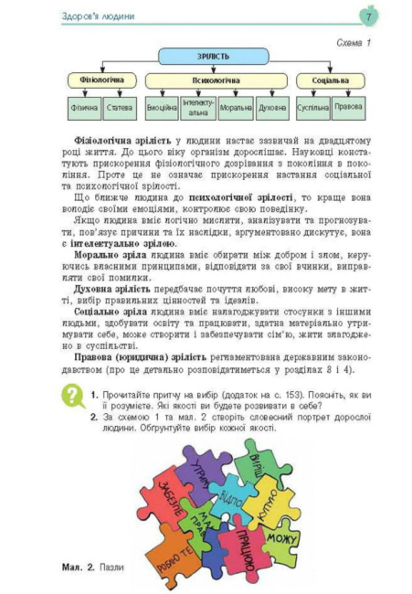 Підручник Основи здоровя 8 клас Нова програма Авт: Гущина Н. Василенко С. Колотій Л. Вид-во: Сиция - фото 5