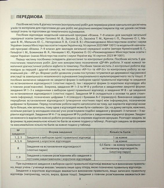 Діагностичні роботи Фізика 8 клас НУШ Авт: В. Гайда, С. Лихолат Вид-во: Абетка - фото 2