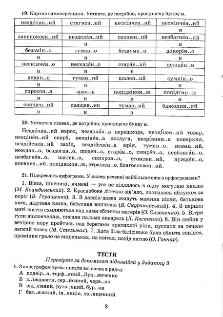 Зошит-тренажер з правопису Українська мова 8 клас НУШ Авт: Заболотний В. Вид-во: Літера - фото 8